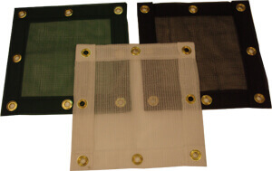 Custom Debris Saety netting panels without vinyl border
