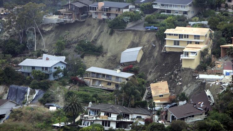 California Mud Slide damage