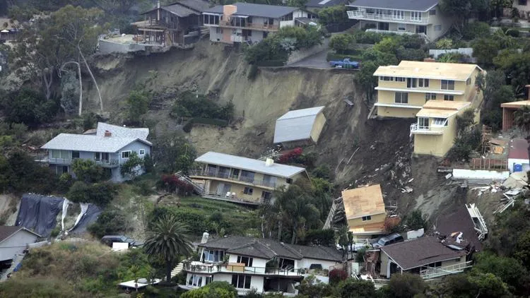 California Mud Slide damage