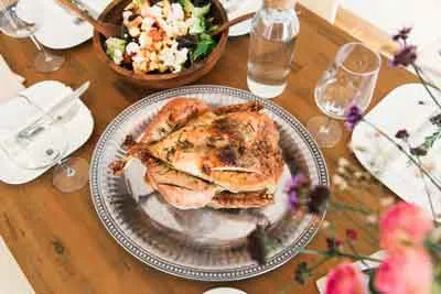 Thanksgiving Turkey upon a table