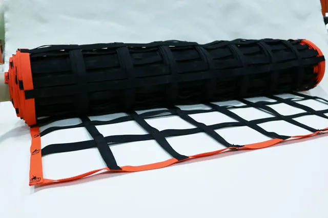 Roll of cargo netting mesh