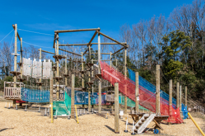 Netting at a playground