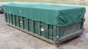 Side View of Dumpster