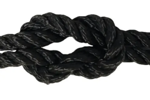 Quality Nylon Rope 1/4 inch Black Dacron Polyester Rope - 500 Foot Spool