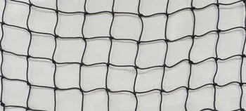 Raw knotted netting materials
