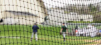 Knotted sports netting