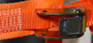 Loading dock safety buckle up close