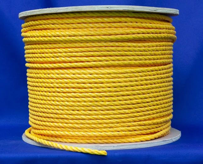 Light Duty Pull Line  Yellow Polypropylene Rope & Light Duty