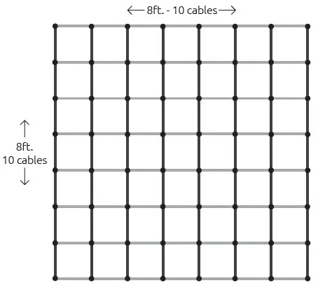 12-inch mesh size diagram