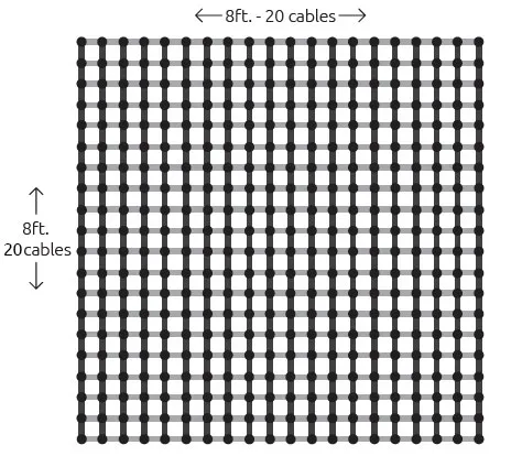 4-inch mesh size diagram
