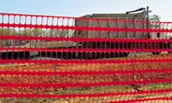 Safety Fence at Construction Site