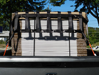 truck bed cargo net fastening system