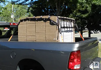 truck bed cargo net with grommets