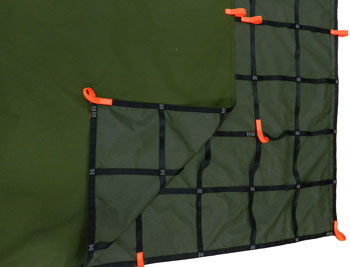 truck cargo net with tie down loops